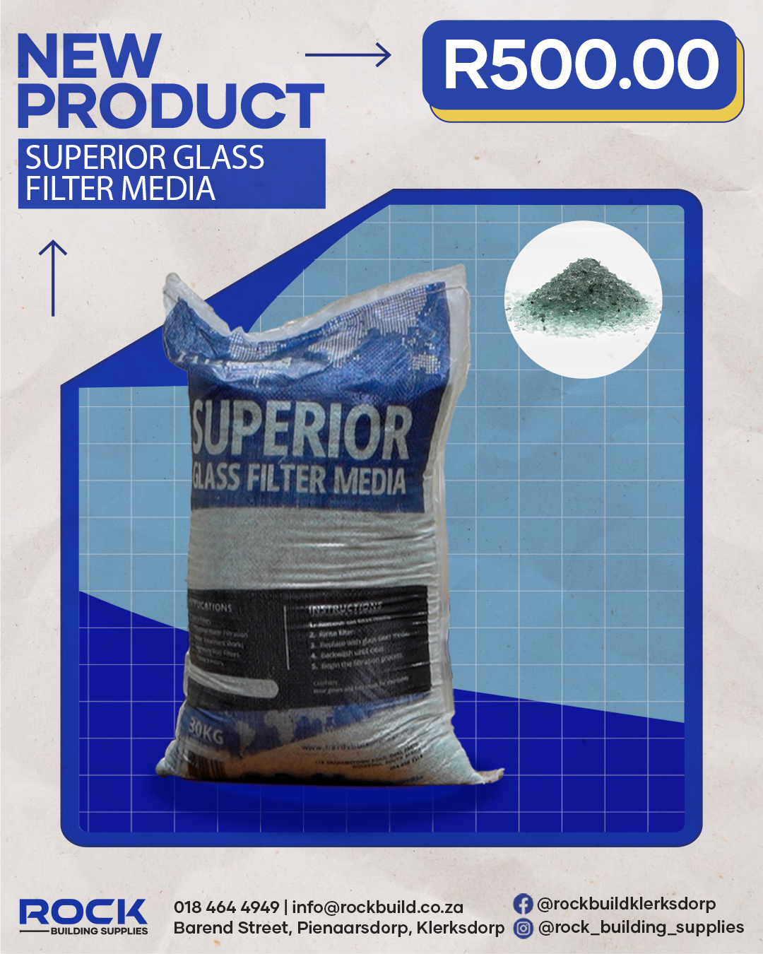 Rock - 🔵 New Product! 🔵 Keep your pool sparkling blue with Superior ...