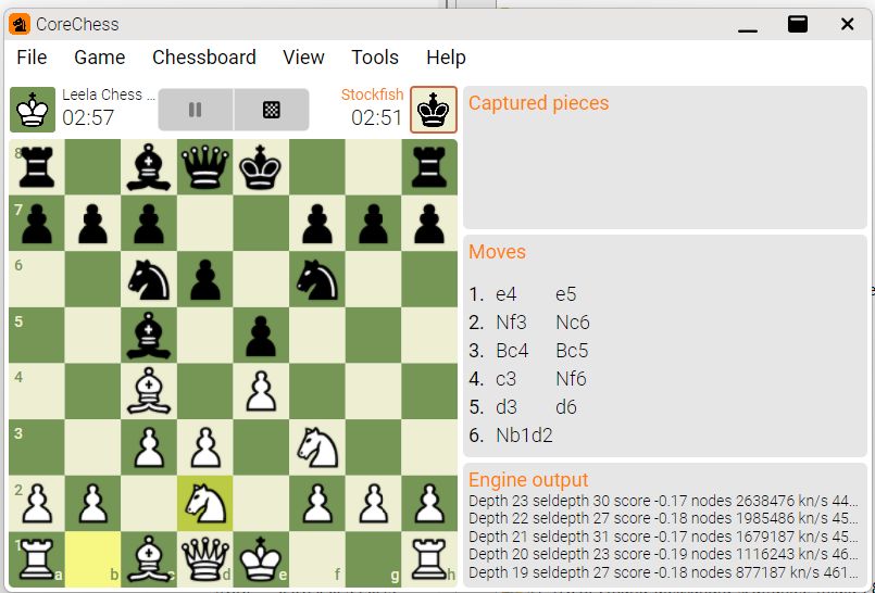 Chess - CoreChess 0.18.5.0 - open source chess GUI for chess engines ...