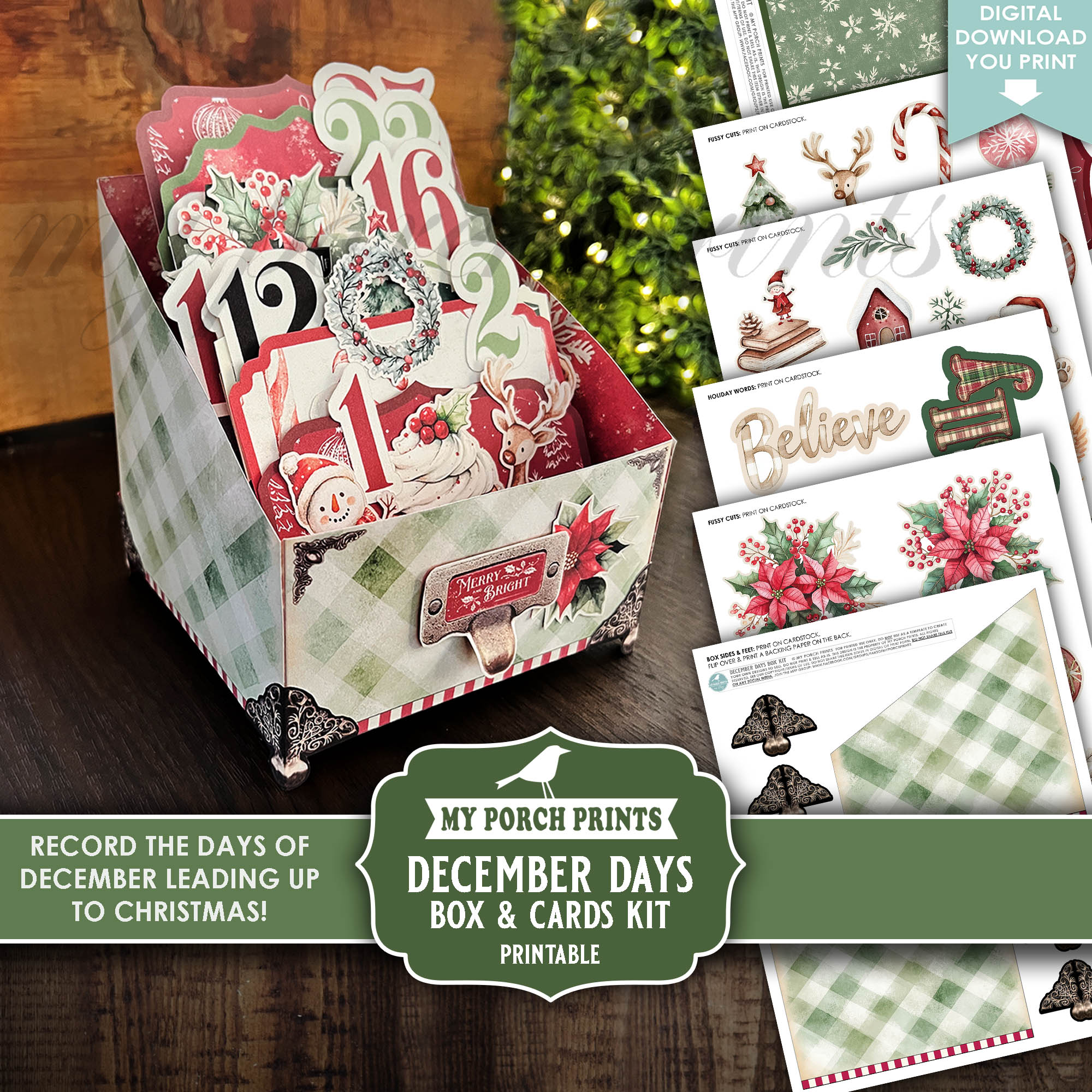 NEW! 😍 December Days... - Junk Journal Ideas: My Porch Prints | Facebook