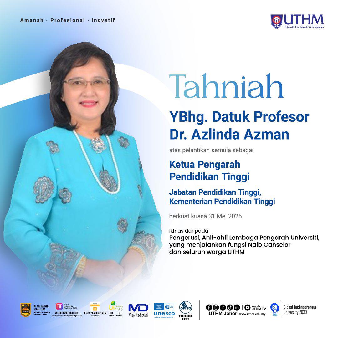 Universiti - Tahniah YBhg. Datuk Profesor Dr. Azlinda Azman atas ...