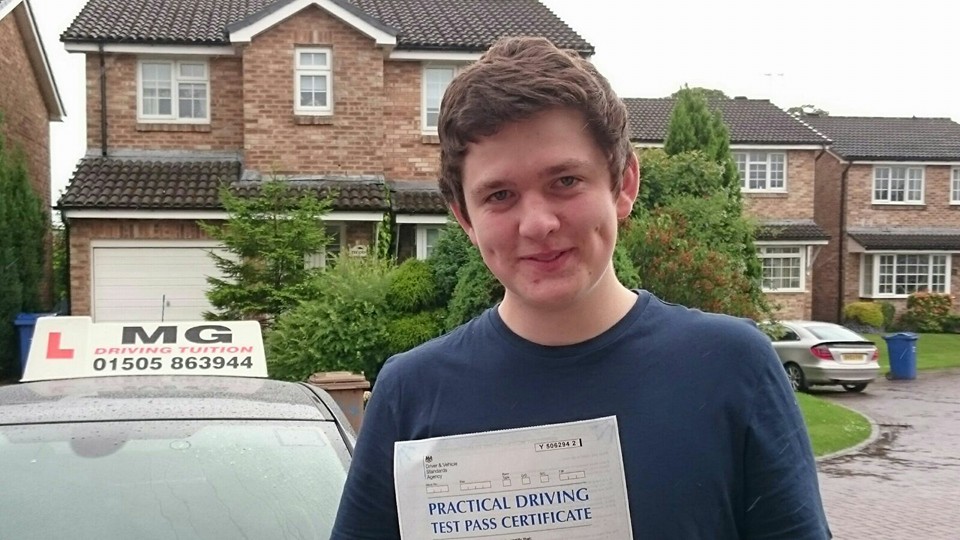 MG Driving Tuition - Well done to Michael Morrison on passing his ...