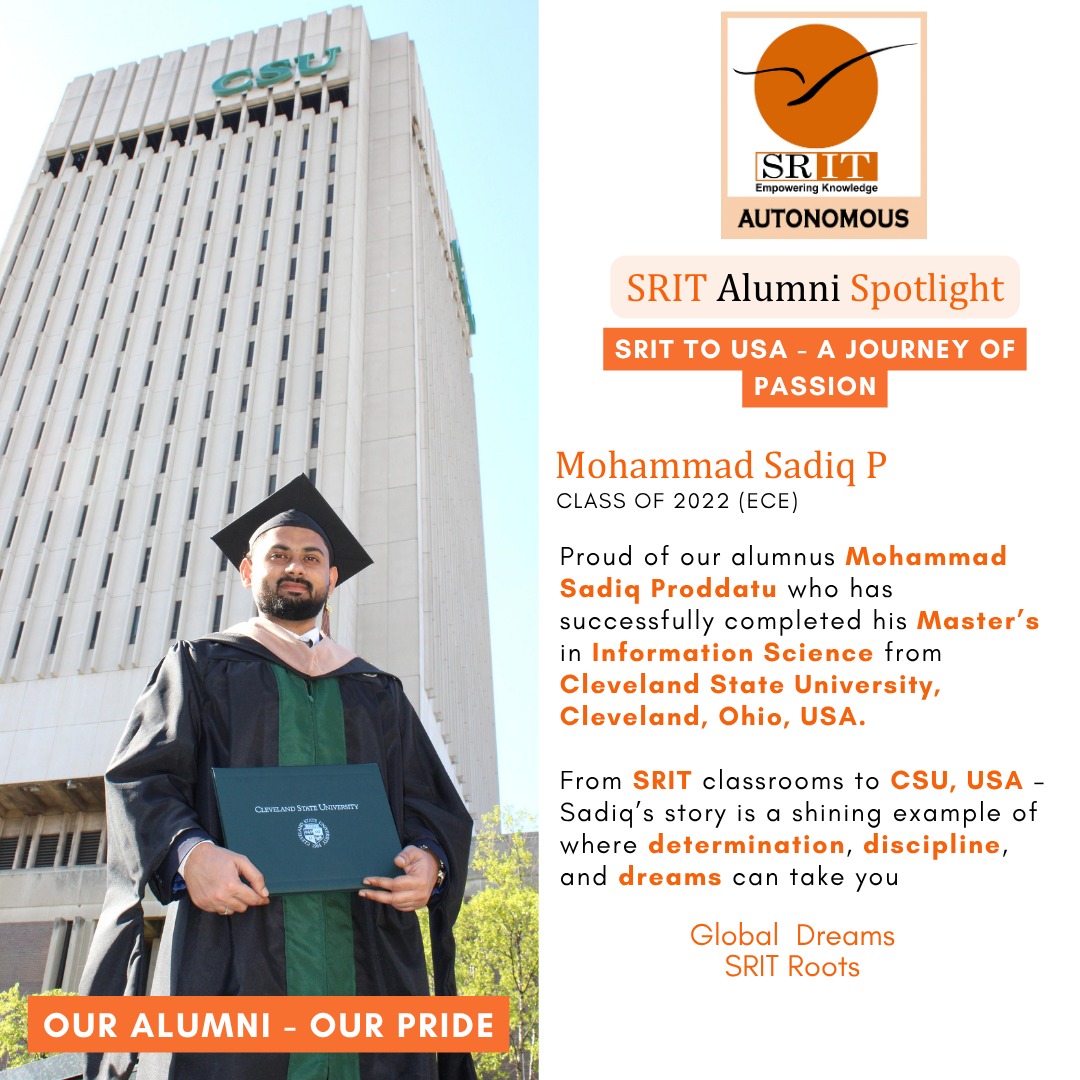 🎓 SRIT to... - Srinivasa Ramanujan Institute of Technology | Facebook
