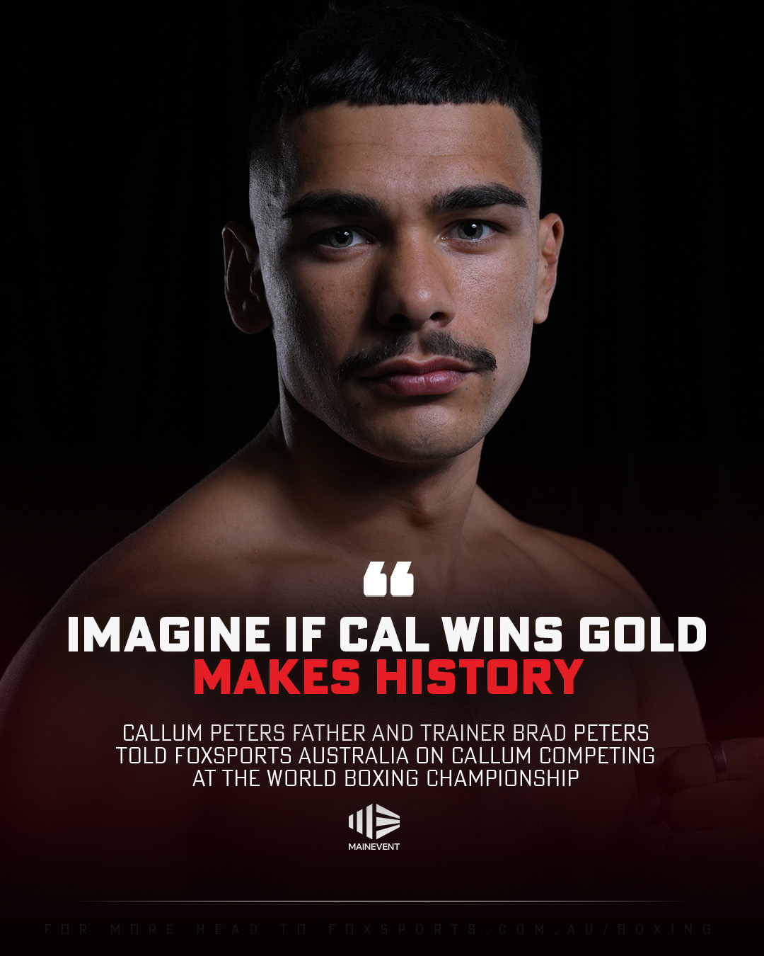 MAIN - Aussie Callum Peters is going for gold at this year's World ...