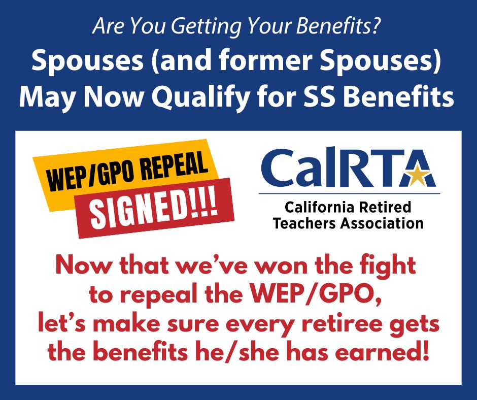 We Did... - California Retired Teachers Association | Facebook