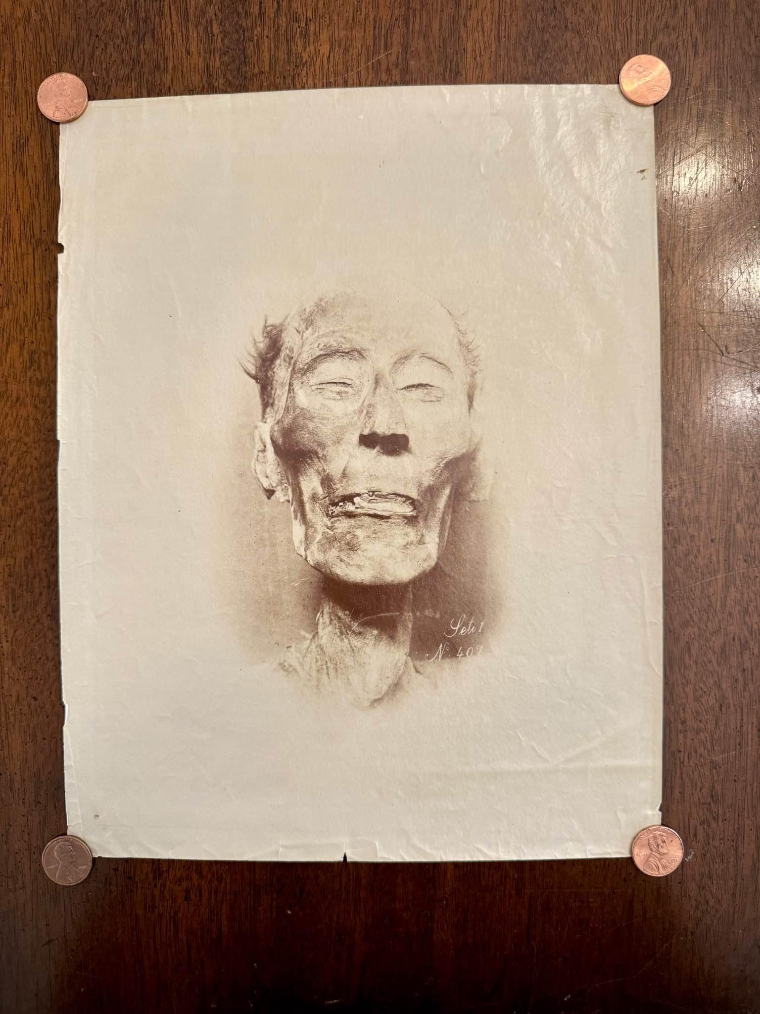 Original c1881 Museum Inventory Photograph Of The Mummy Of Ramses II ...