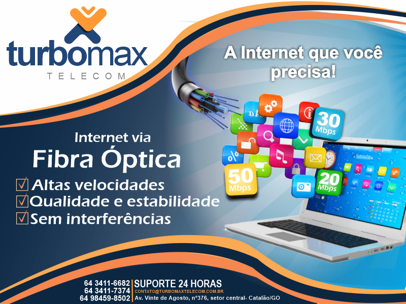Os melhores planos de internet você... - Turbo Max Telecom