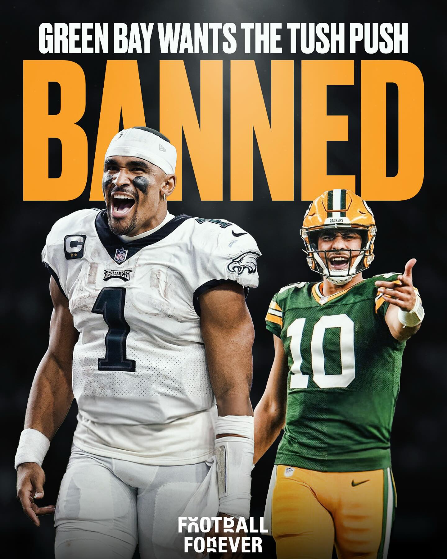 Football - The Packers submitted a proposal to ban the Tush Push ...