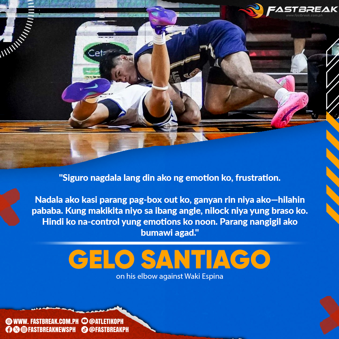 Fastbreak - NU Bulldogs forward Gelo Santiago admitted he... | Facebook