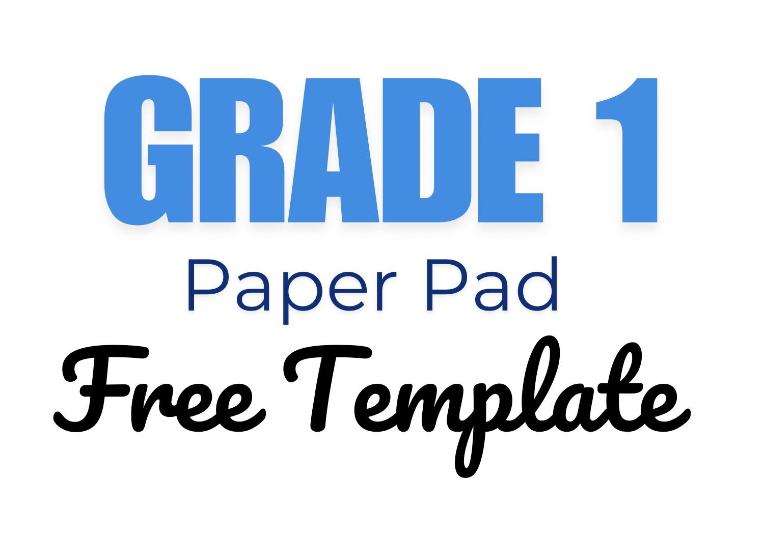 ‼️‼️‼️FREE TEMPLATE‼️‼️‼️ Grade 1 Pad... - Stellas Creations | Facebook