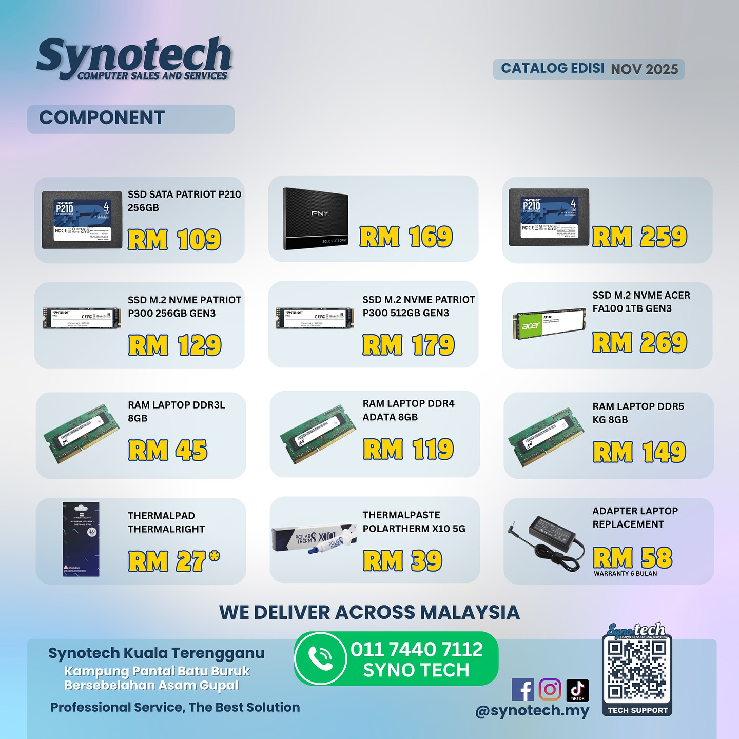 Synotech - Nak cari laptop bajet, aksesori, atau komponen... | Facebook