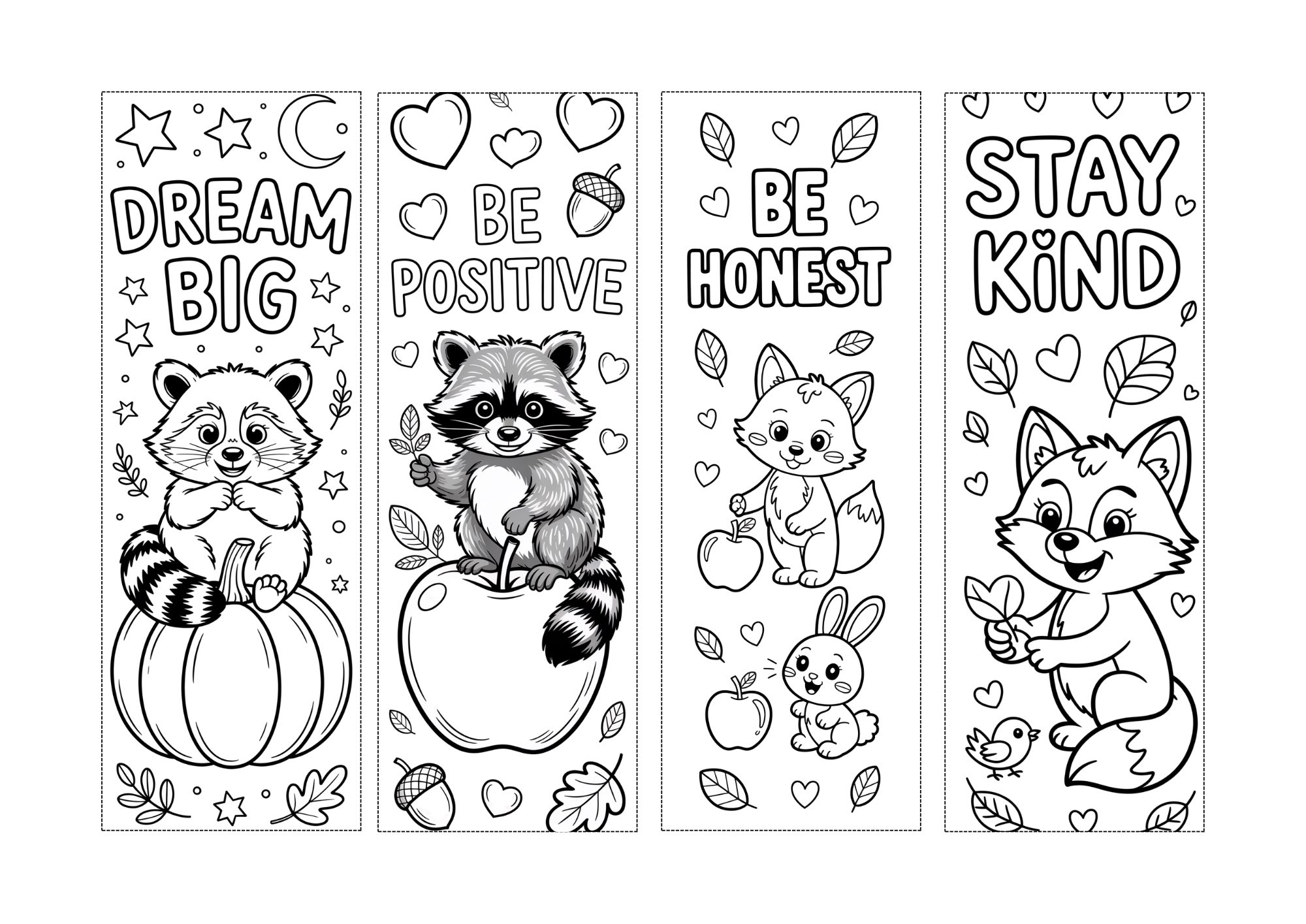 Free Autumn Kindness Coloring Bookmarks | Facebook