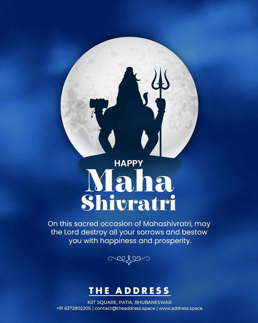 The Address - On this divine occasion of Mahashivratri, may Lord Shiva ...