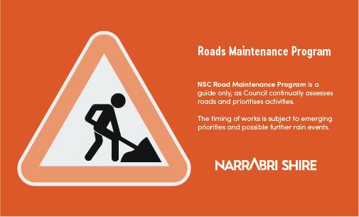 Narrabri - 👷 ROADS MAINTENANCE SCHEDULE 🚧 Please see below roads ...
