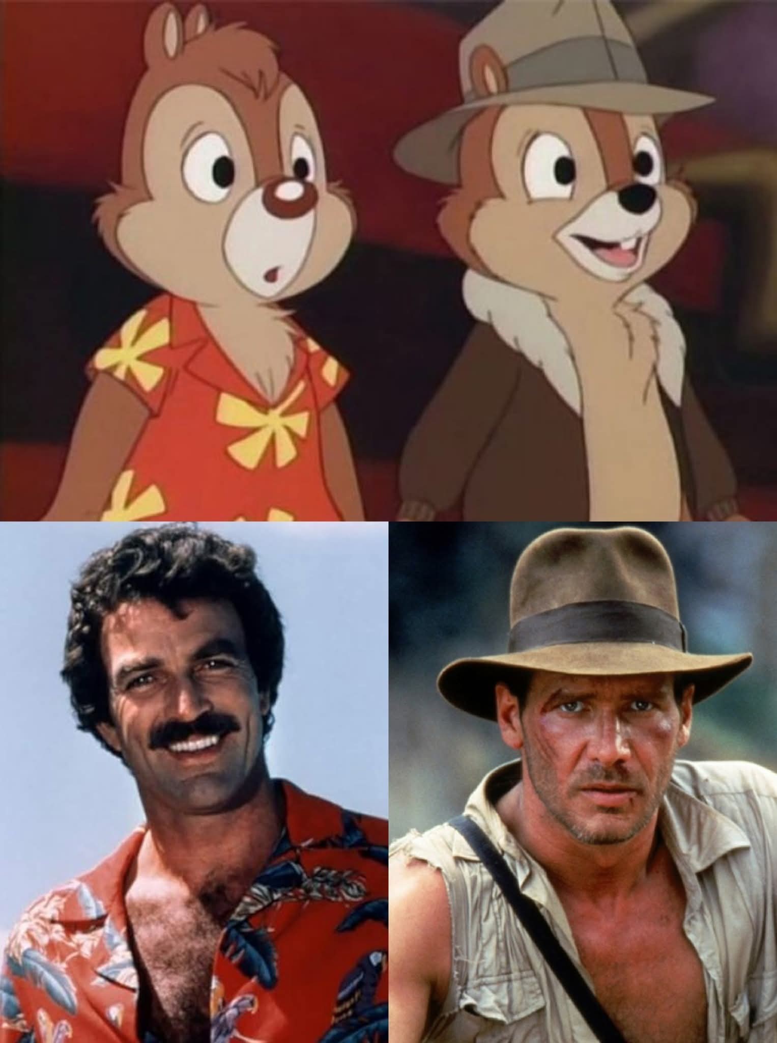 Les - Le look d’Indiana Jones et de Magnum pour Tic et Tac (Chip ’n ...