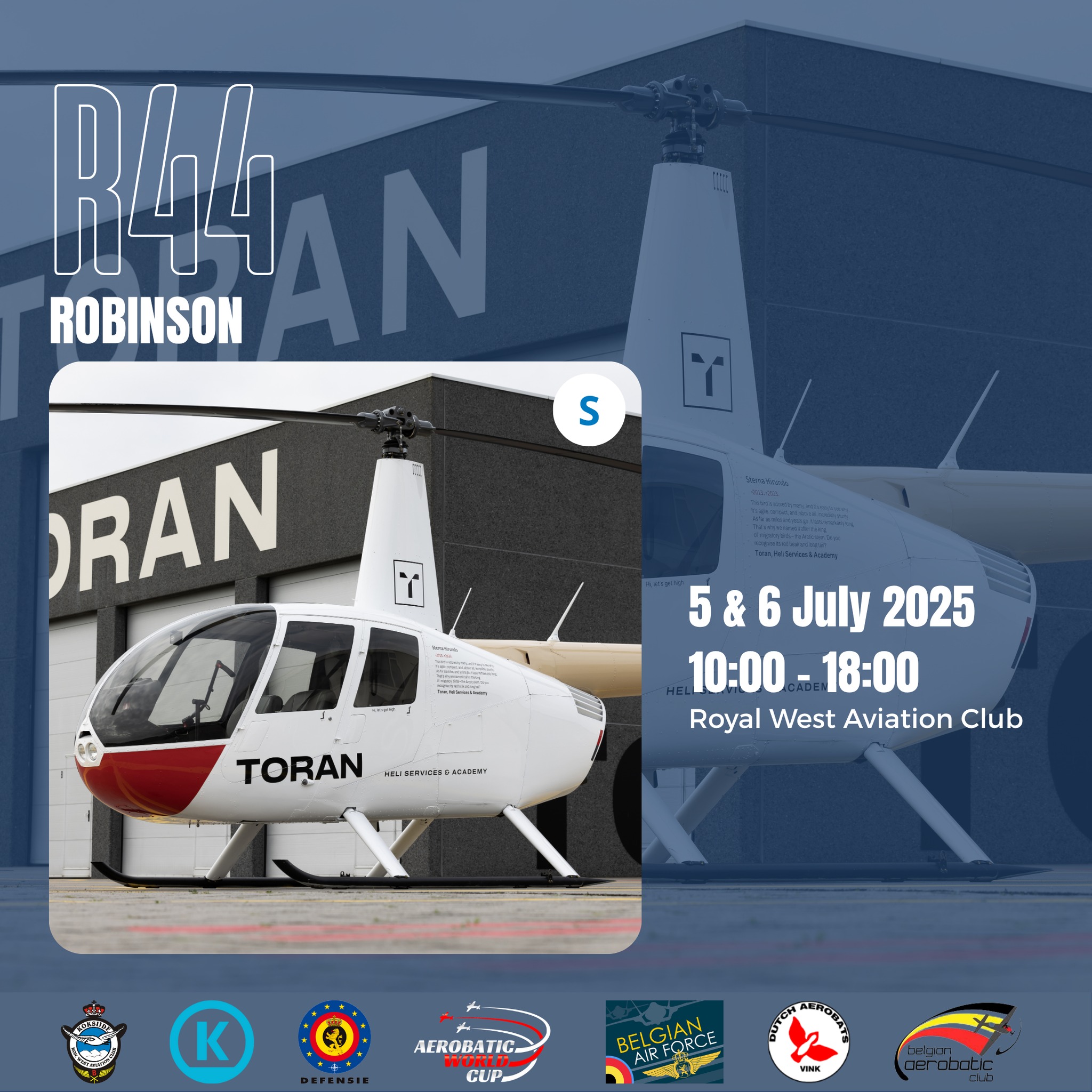 Royal - 🚁 TORAN Heli Services & Academy landt op BOACK 2025! 🎓🛩️ We ...