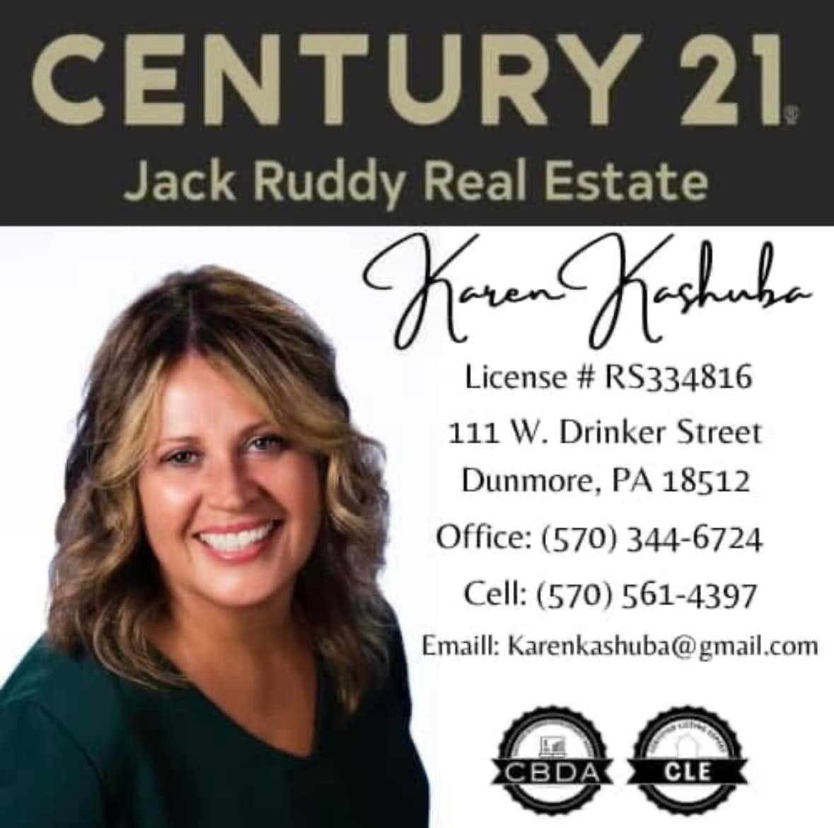 Karen Kashuba,Realtor at Century 21 Jack Ruddy Real Estate | Dunmore PA