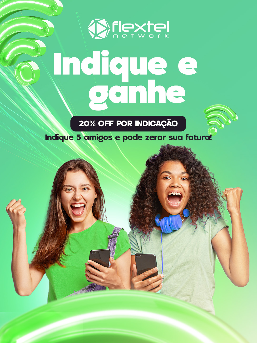 Flextel Network - 💚 Indique e GANHE! Cada amigo indicado... | Facebook