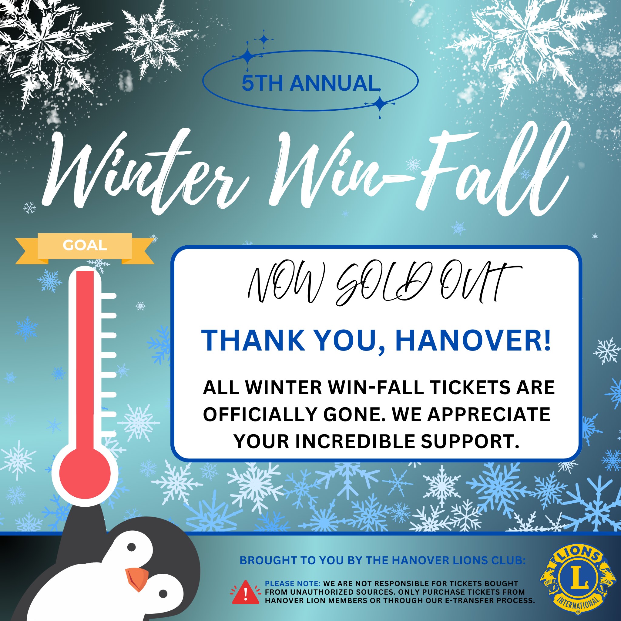 Hanover - 🎉 SOLD OUT! 🎉 Our 5th Annual Winter Win-Fall is officially ...