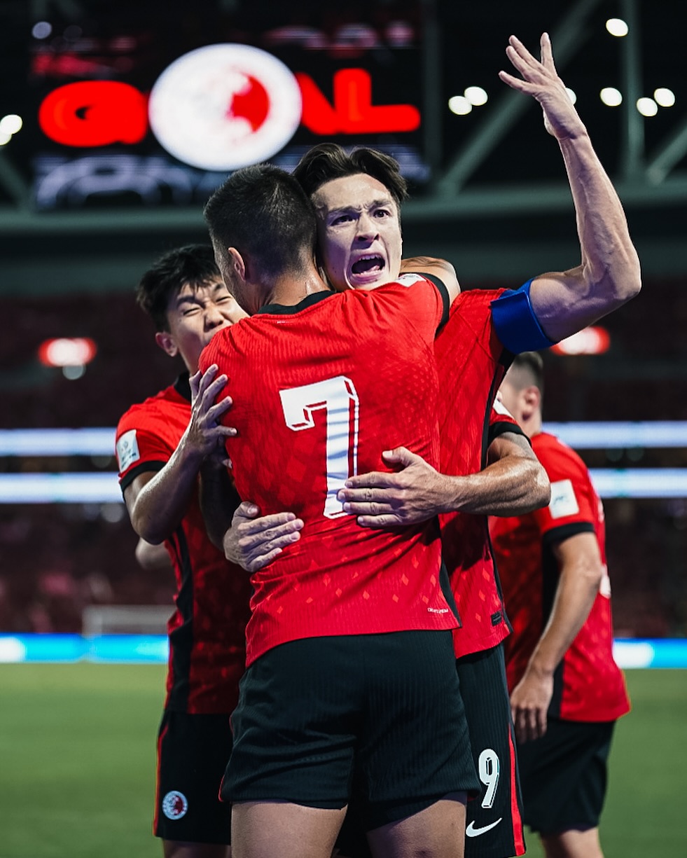 HKFA - 【Goal!!!】 第15分鐘安永佳接應傳中頂入，港隊暫時一比零領先新加坡 #HKRT #港隊 #HKGSGP # ...