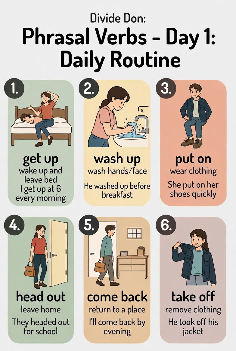 English - Phrasal Verbs | Daily Routine | English With Rani Ma'am # ...
