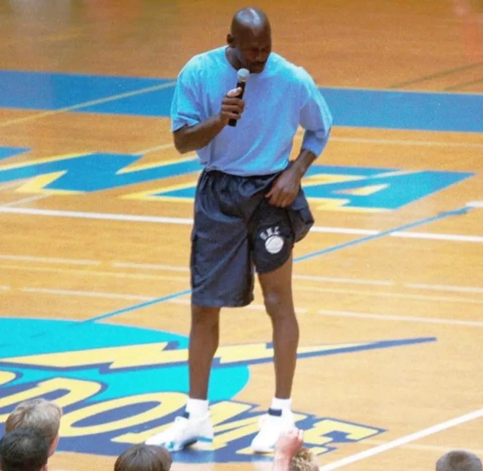 Michael Jordan wearing 14
