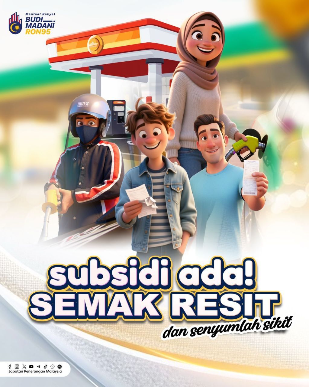 Perpustakaan - BUDI95: Resit Anda Bukti 👀 Isi RON95? Anda JIMAT 61 sen ...