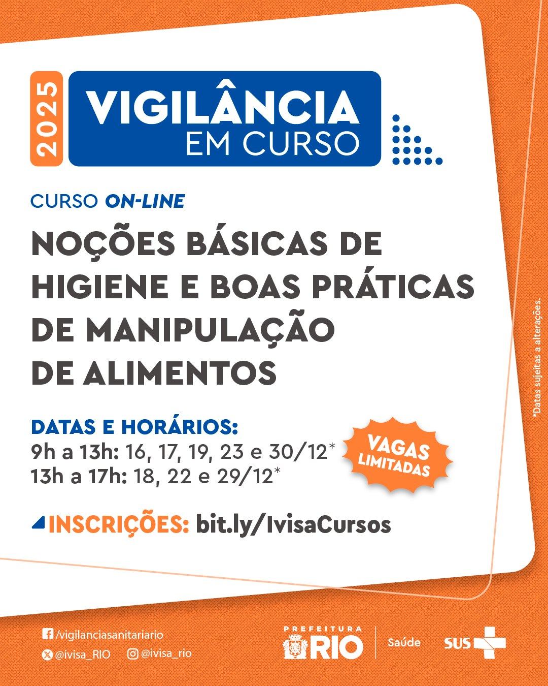 Instituto - Últimas datas do ano! 📕 Manipulador de alimentos, aproveite ...