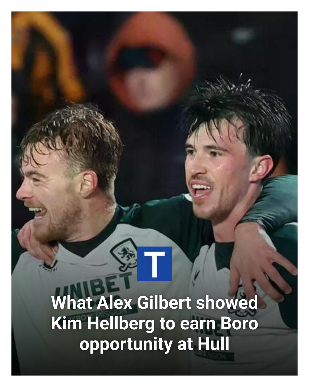 Teesside - Alex Gilbert made a rare Middlesbrough start and took the ...