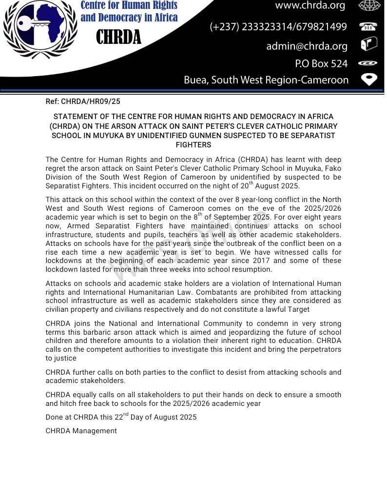 Centre for Human Rights and Democracy in Africa