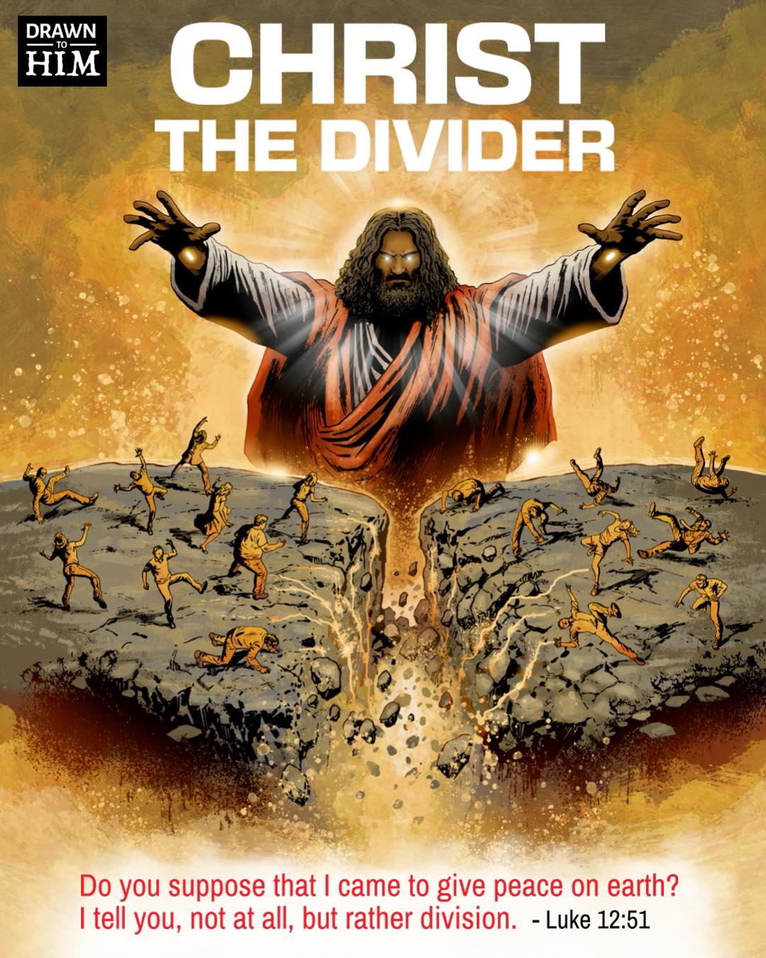 Drawn to Him - 𝗖𝗛𝗥𝗜𝗦𝗧 𝗧𝗛𝗘 𝗗𝗜𝗩𝗜𝗗𝗘𝗥 The idea of Christ as... | Facebook
