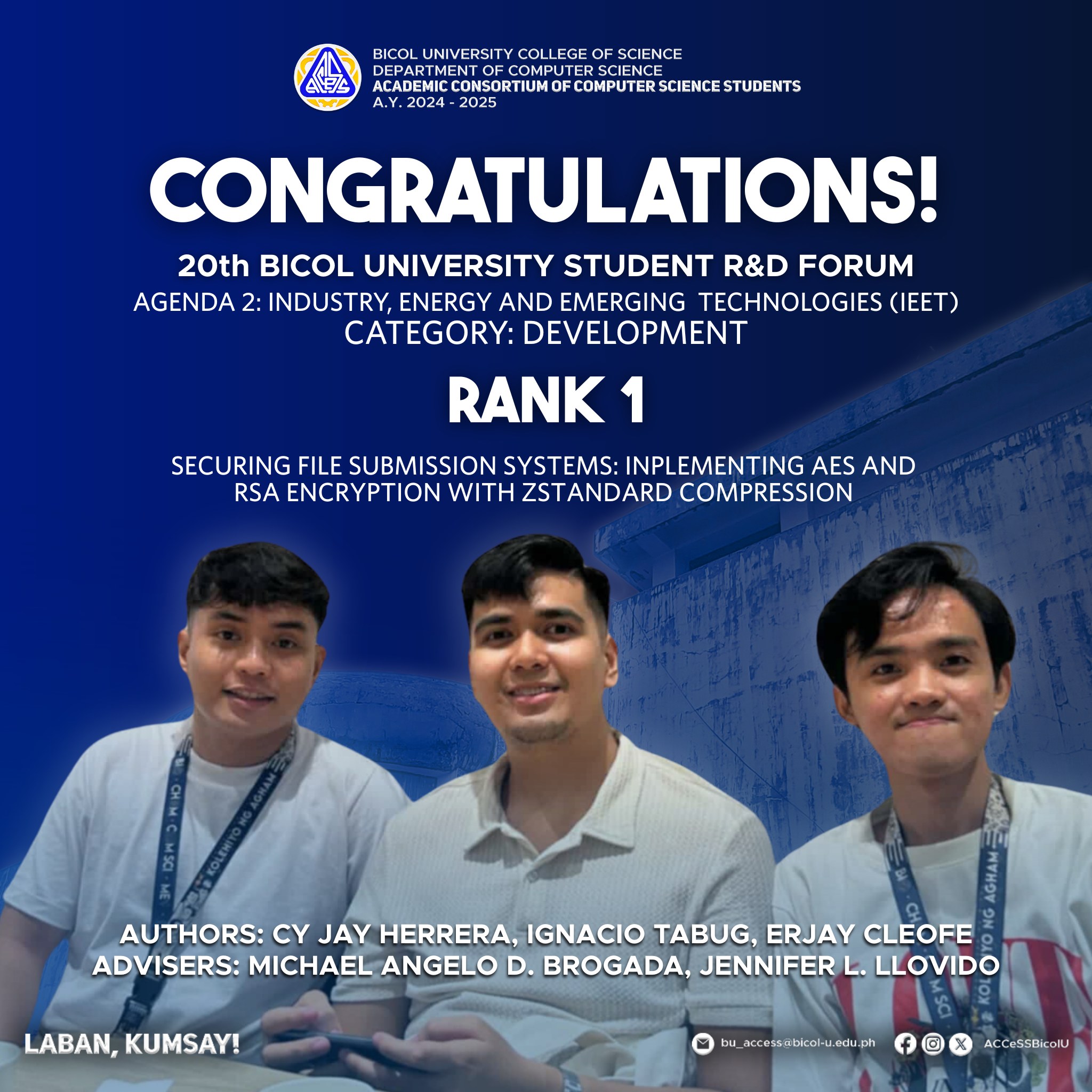 BU Academic Consortium of Computer Science Students | Legazpi
