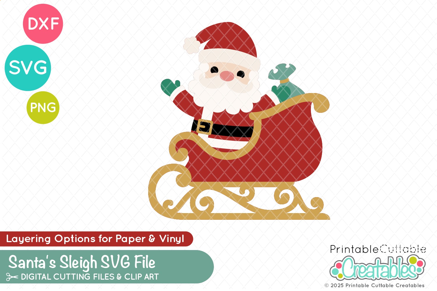 Santa Claus is coming to... - Printable Cuttable Creatables | Facebook