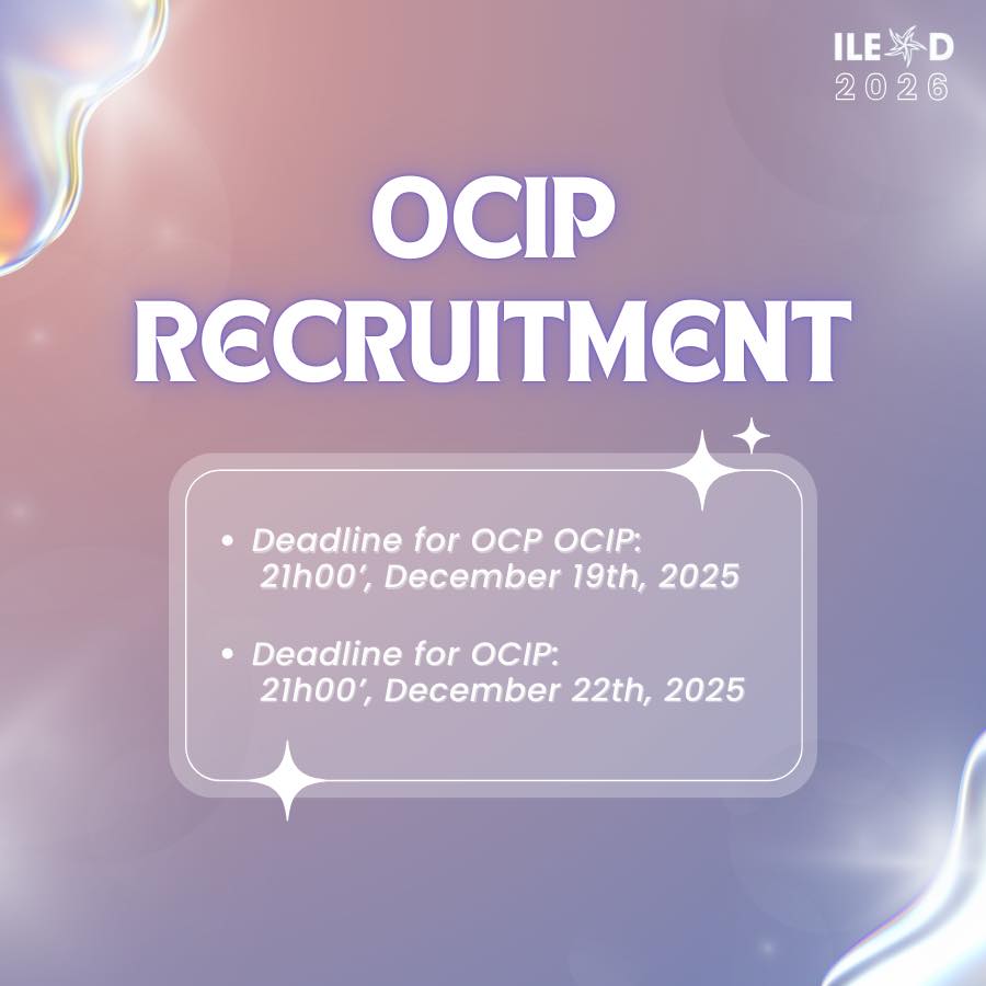 MC - 🎉 ILEAD 2026 IS CALLING – OCIP APPLICATION FORM IS OFFICIALLY OPEN ...