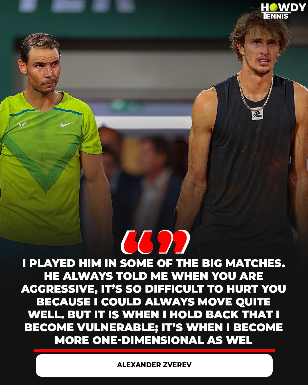Howdy Tennis - Alexander Zverev on what Rafa gave him as a... | Facebook