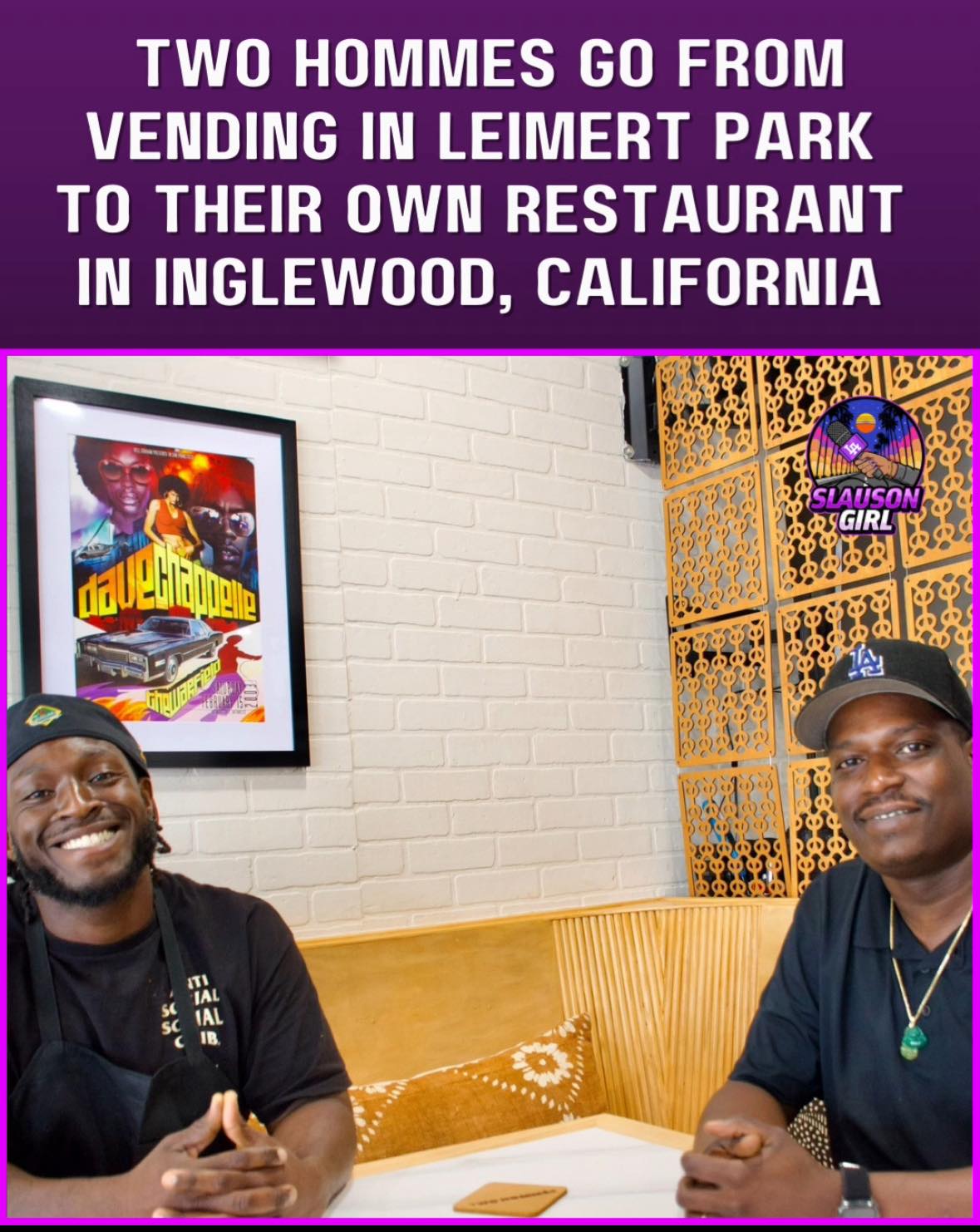 Slauson Girl - 😎 Two Black men go from food vending in... | Facebook