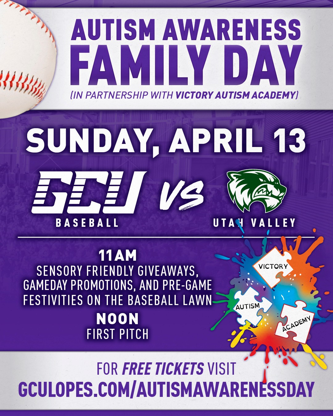 Grand - In Sunday's series finale, GCU will host Autism Awareness ...