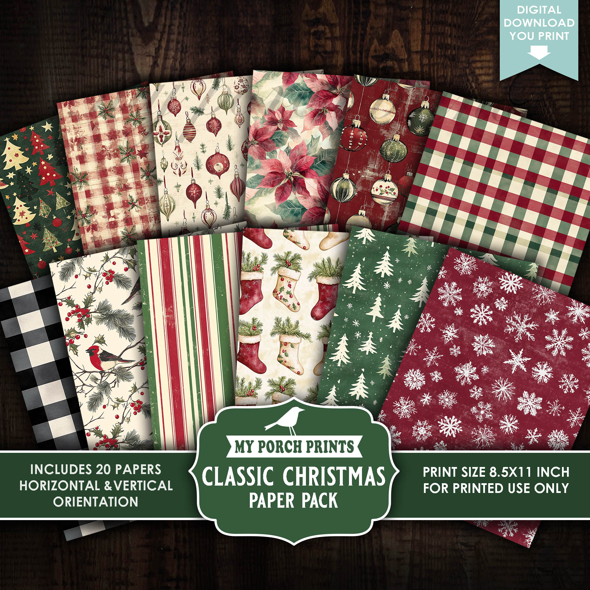 NEW! 🎅🏻🎄Classic &... - Junk Journal Ideas: My Porch Prints | Facebook