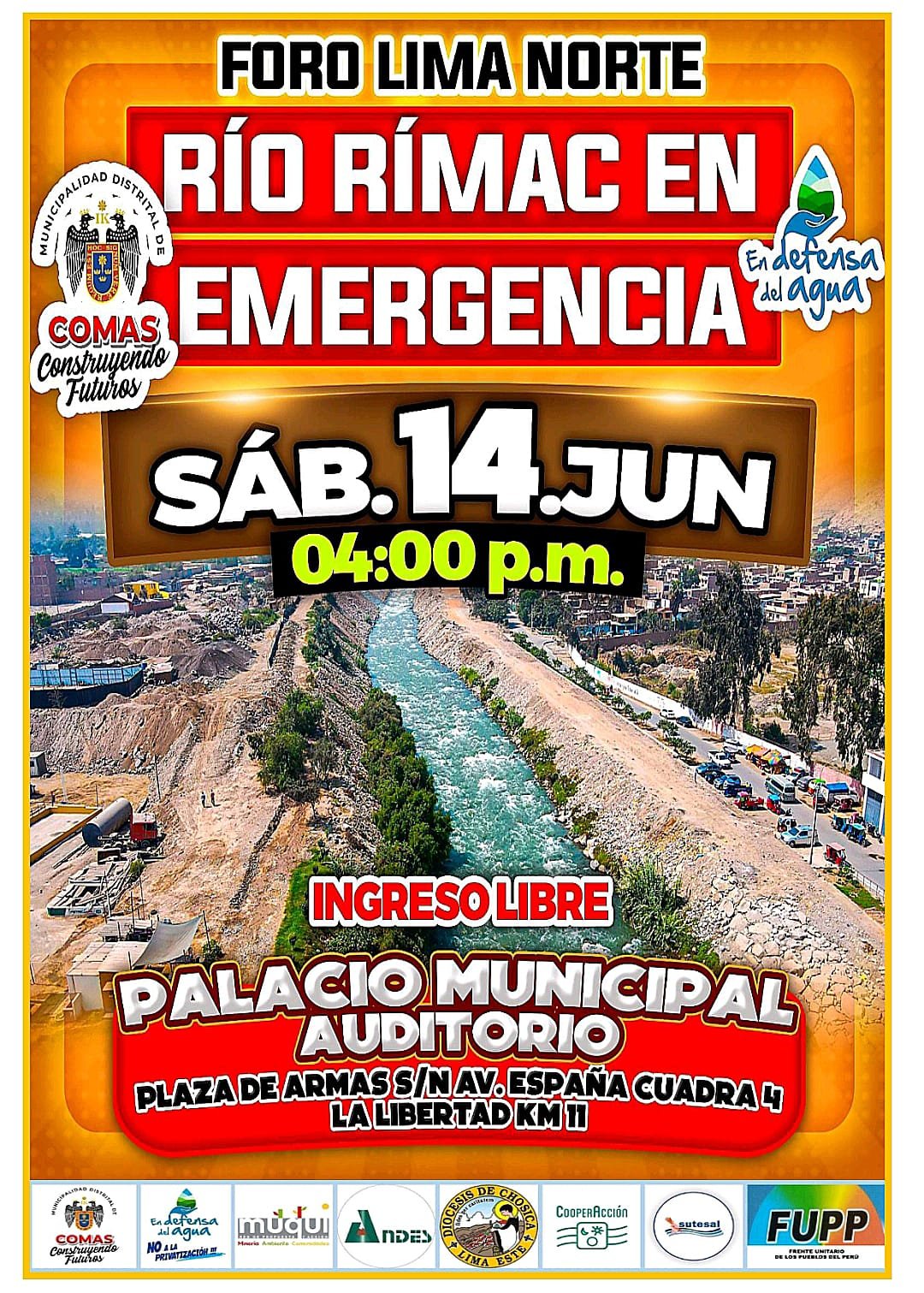 CooperAcción - 🗣️ Participa en el foro “Río Rímac en emergencia” El ...