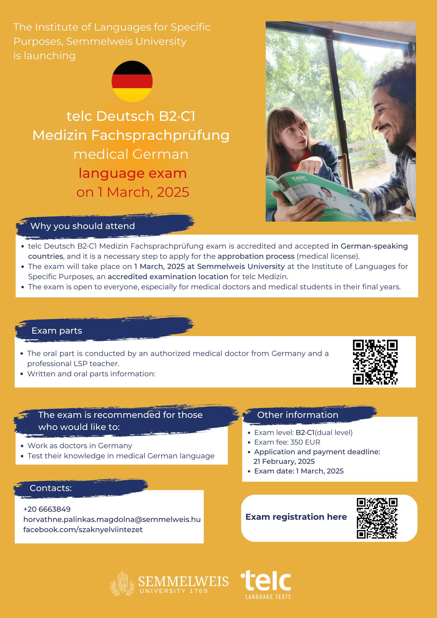 Semmelweis - 🇩🇪👩‍⚕️👨‍⚕️telc Deutsch B2·C1 Medizin Fachsprachprüfung ...