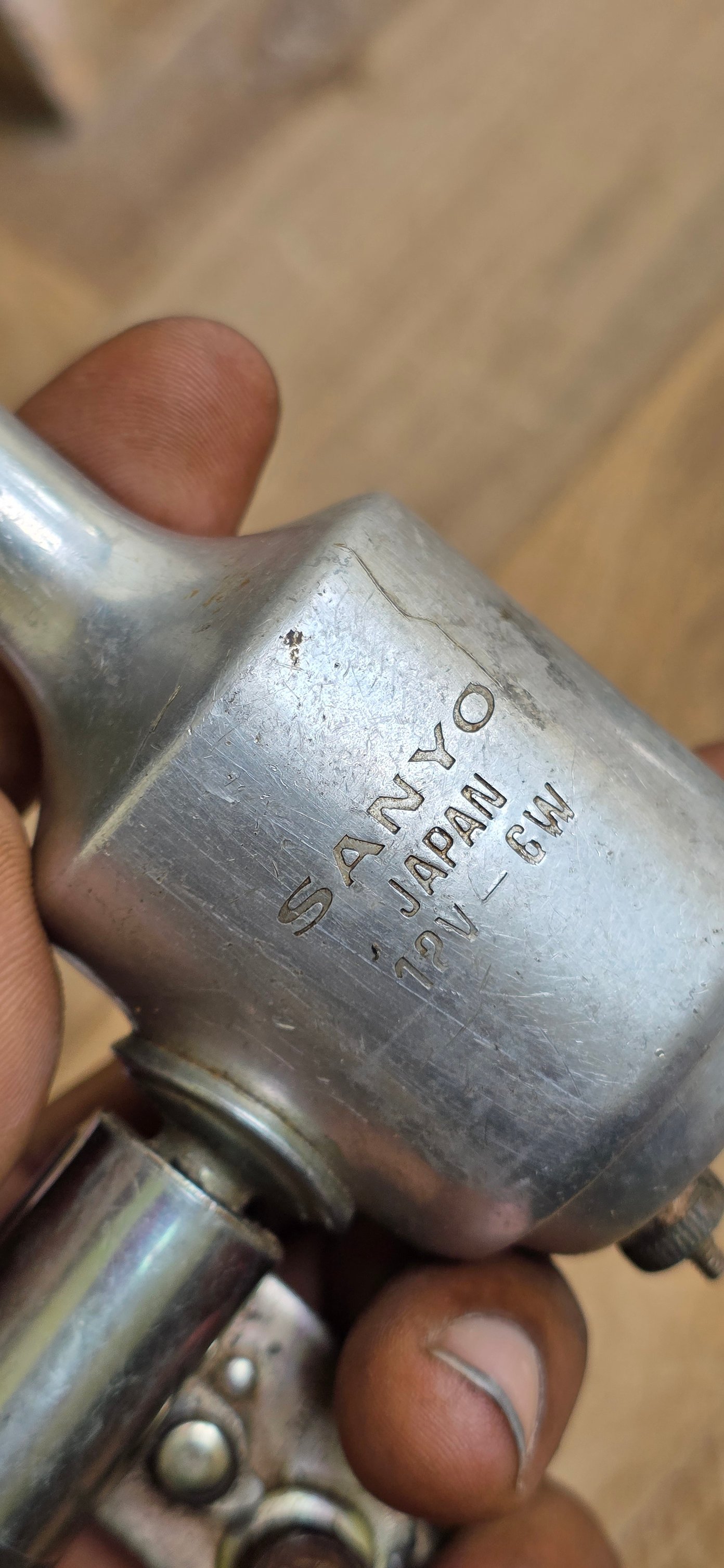 1960s Japan Sanyo 12 v dynamo with lamp available good condition