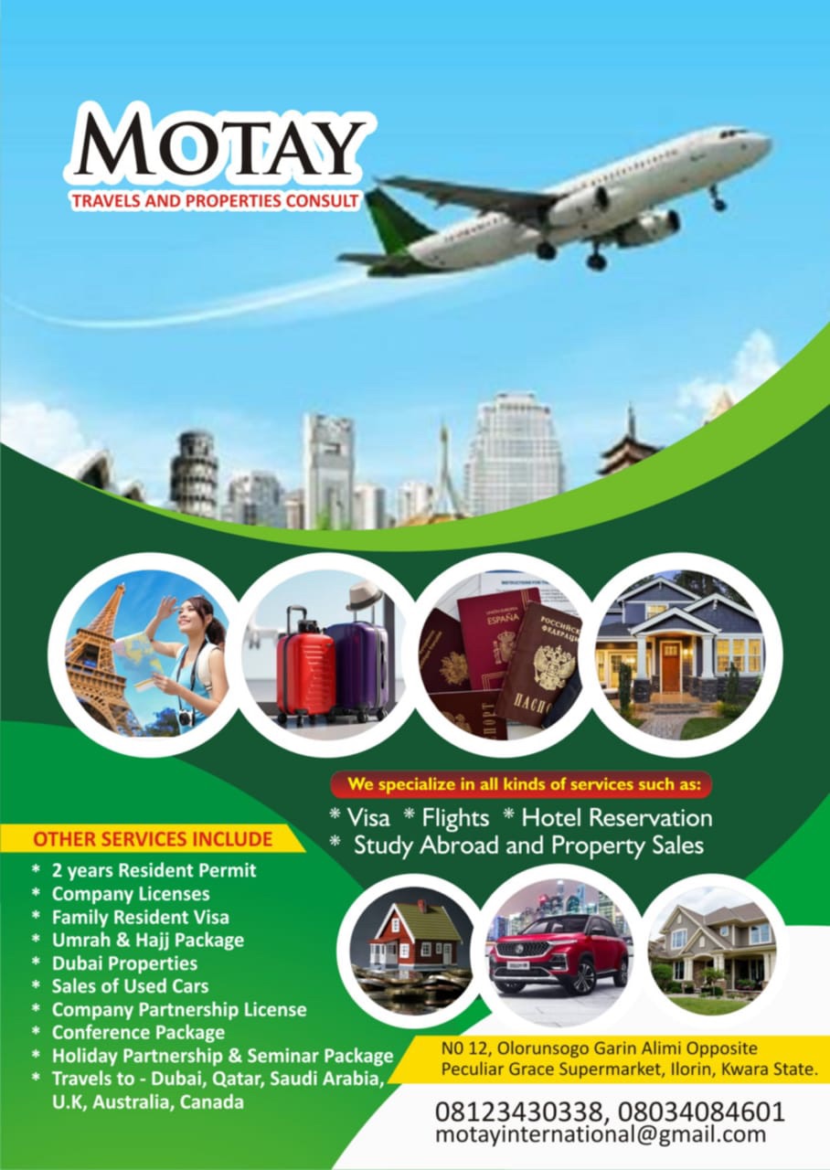 Motay Travels And Properties Consults | Ilorin