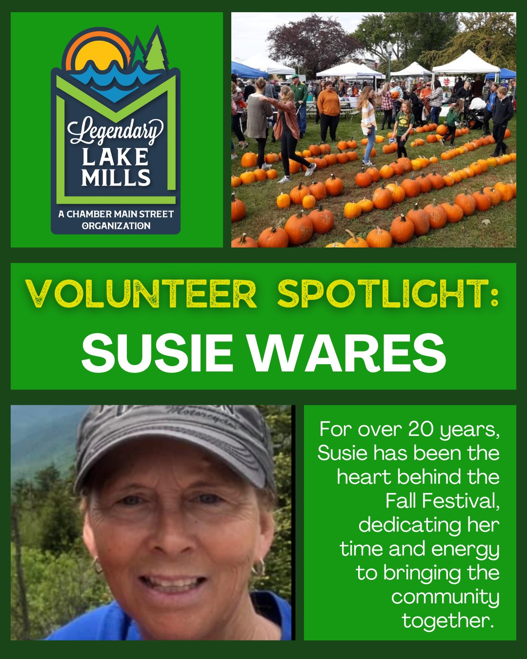 🌟 Volunteer Spotlight:... - Lake Mills Chamber Main Street | Facebook