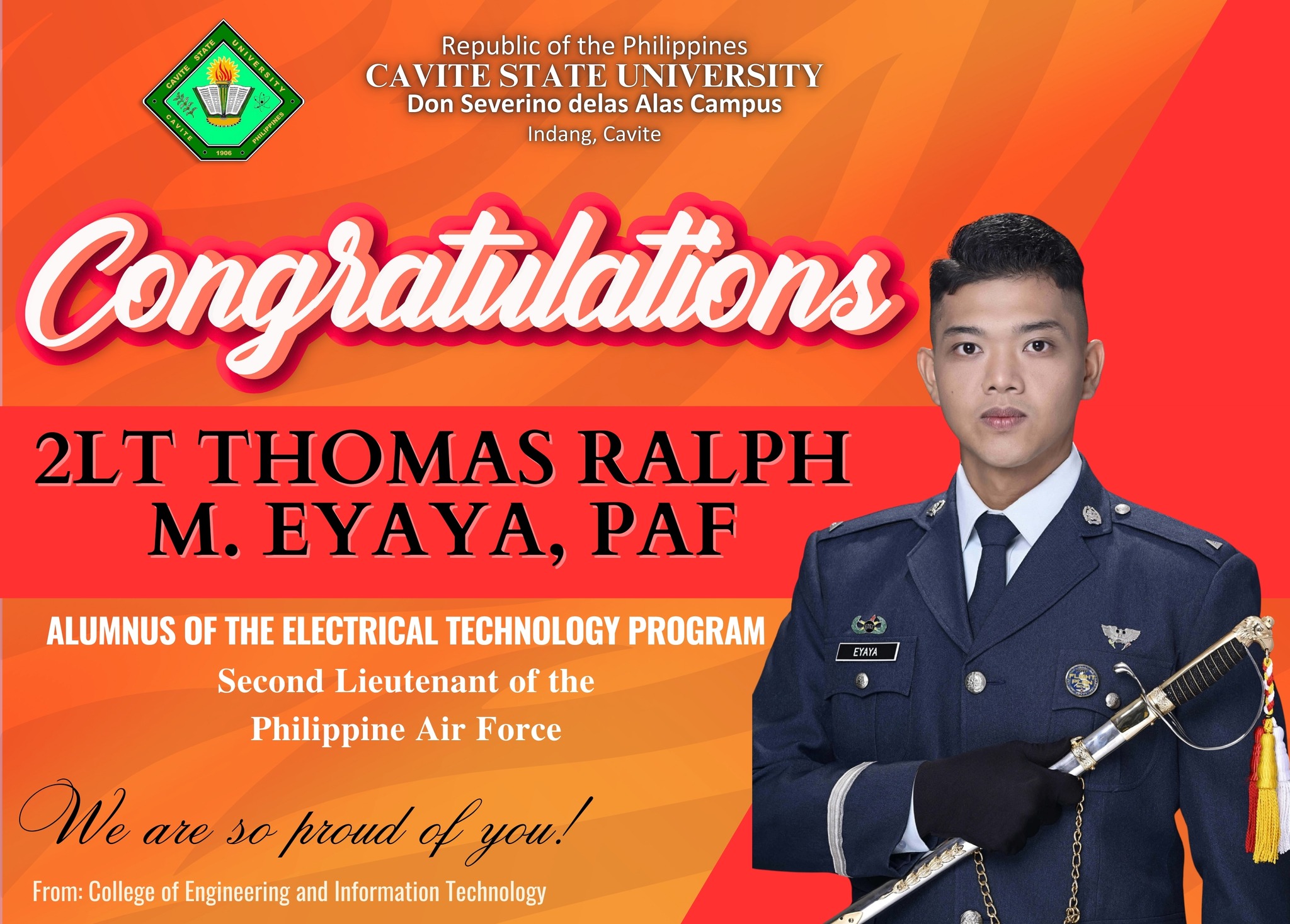 Cavite - 𝗖𝗘𝗜𝗧 𝗔𝗟𝗨𝗠𝗡𝗨𝗦 𝗚𝗥𝗔𝗗𝗨𝗔𝗧𝗘𝗦 𝗦𝗘𝗖𝗢𝗡𝗗 𝗟𝗜𝗘𝗨𝗧𝗘𝗡𝗔𝗡𝗧 𝗢𝗙 𝗧𝗛𝗘 𝗣𝗛𝗜𝗟𝗜𝗣𝗣𝗜𝗡𝗘 𝗔𝗜𝗥 ...