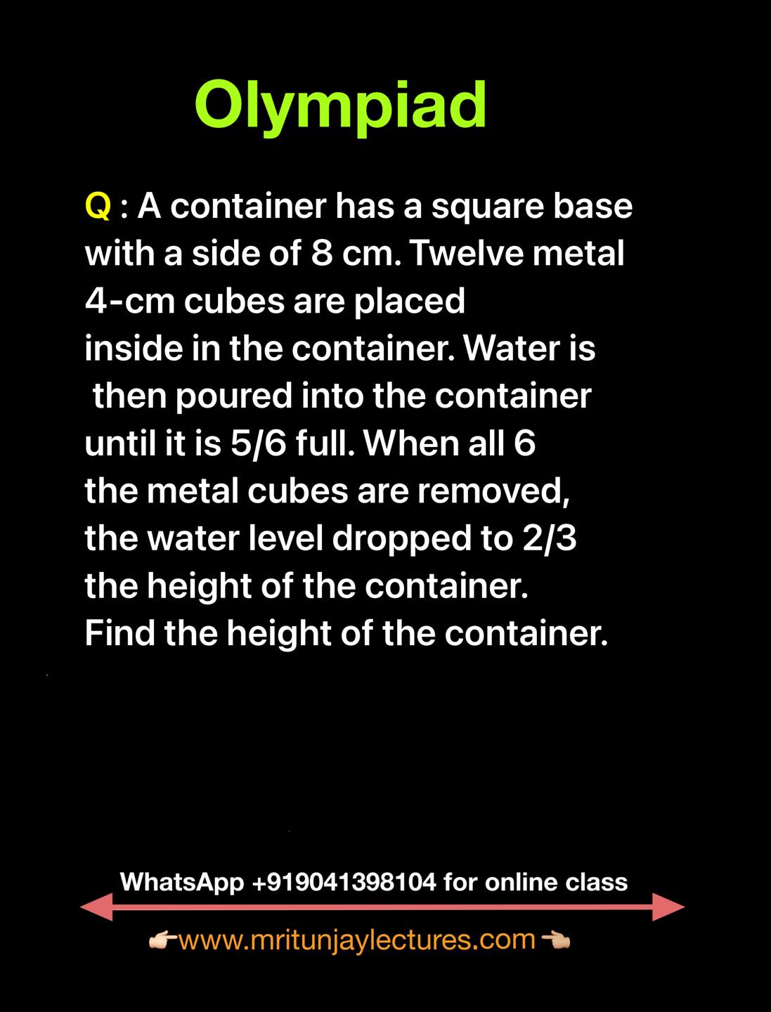 Olympiad Problem #tmm #math #foryoupageシforyou #lifestyle