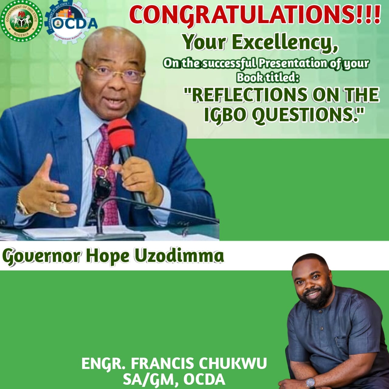 THE GENERAL... - Owerri Capital Development Authority - OCDA | Facebook