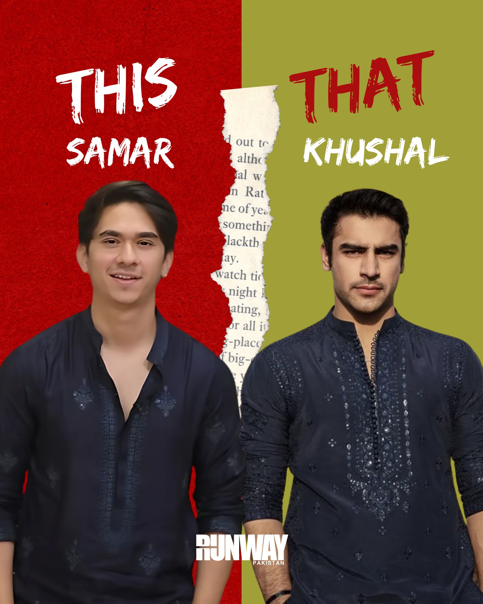 RUNWAY PAKISTAN - Choose your favorite actor Samar Jafri... | Facebook