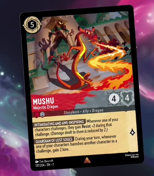 mushu lorcana card 097 1 Artist I did up some new