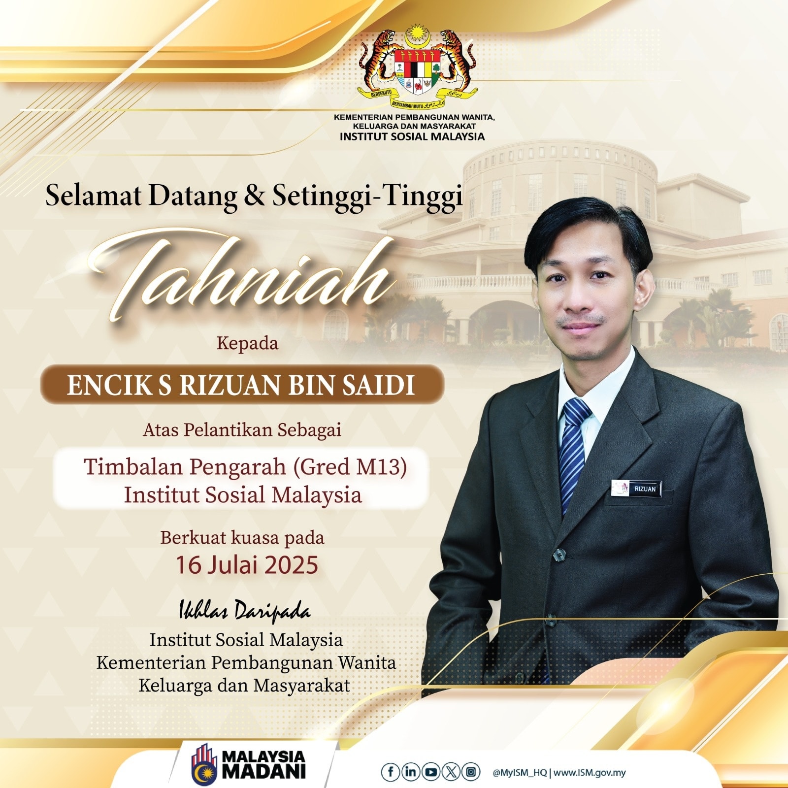 Institut - 🌸 𝐒𝐄𝐋𝐀𝐌𝐀𝐓 𝐃𝐀𝐓𝐀𝐍𝐆 & 𝐒𝐄𝐋𝐀𝐌𝐀𝐓 𝐁𝐄𝐑𝐓𝐔𝐆𝐀𝐒🌸 Seluruh warga 𝐈𝐧𝐬𝐭𝐢𝐭𝐮𝐭 ...