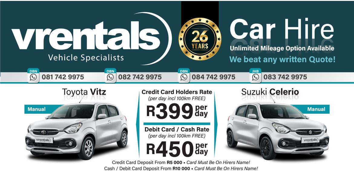 V-Rentals Vehicle Hire Specialists | Durban