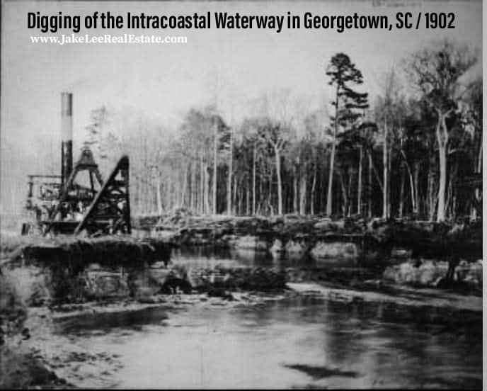 Murrells - Georgetown, SC circa 1902 when the waterway was being dug ...